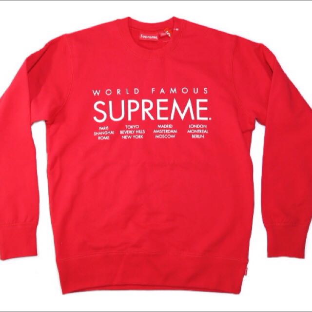 Supreme International Sweatshirt 2015 NEW Men s Fashion Tops