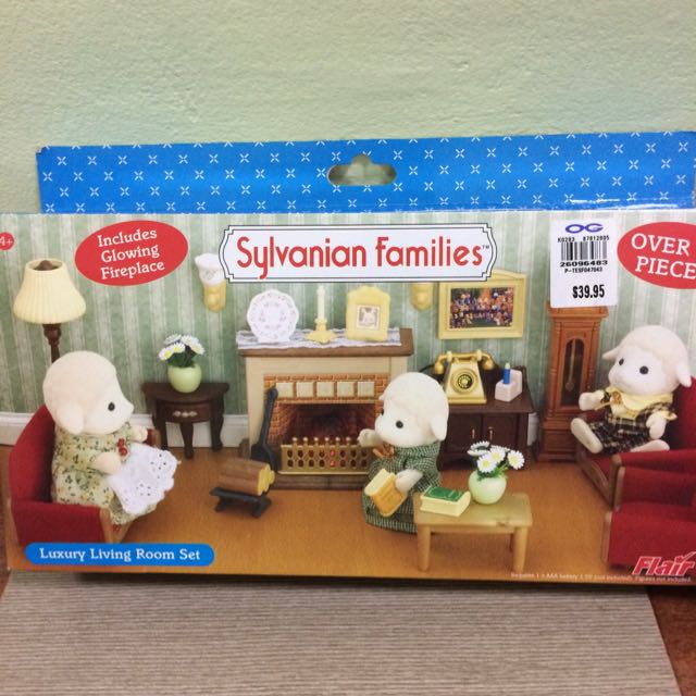 sylvanian families luxury living room set