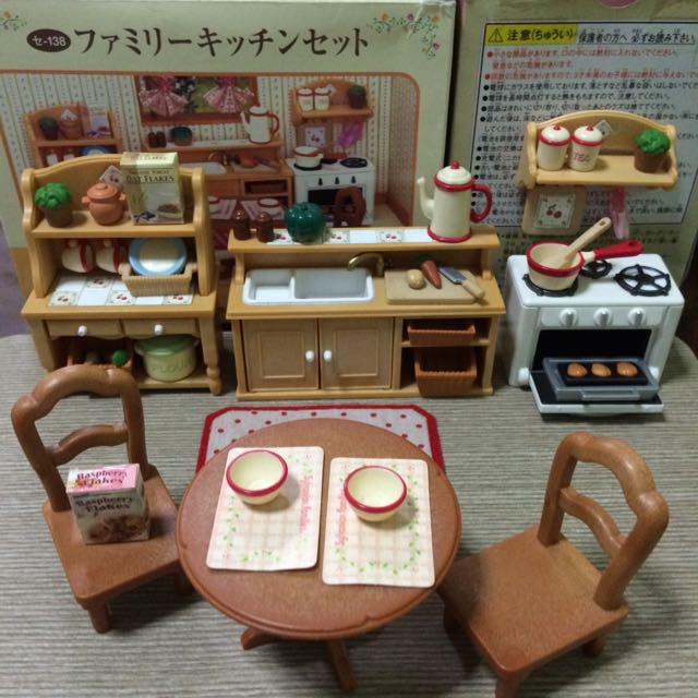 Sylvanian families country kitchen set sales