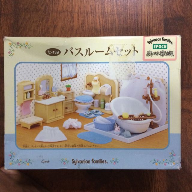 Sylvanian Families Bathroom Set, Hobbies & Toys, Toys & Games on Carousell