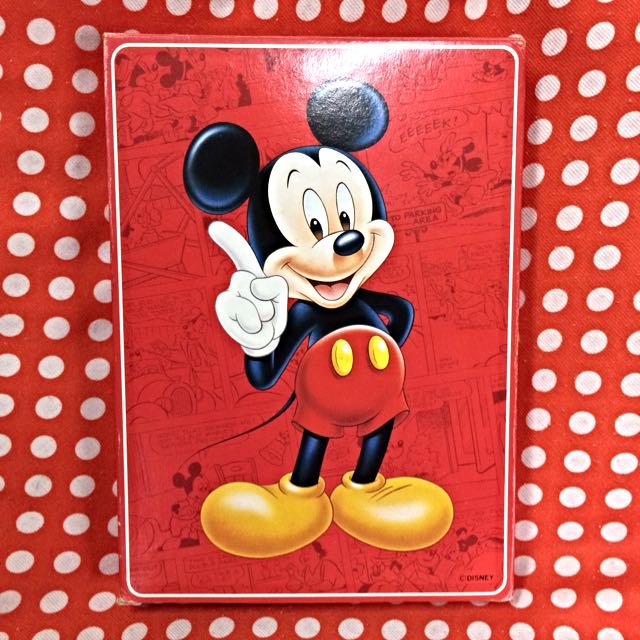 Vintage Disney Collectible Jumbo Mickey Mouse Playing Cards (5 X 7 Inch ...