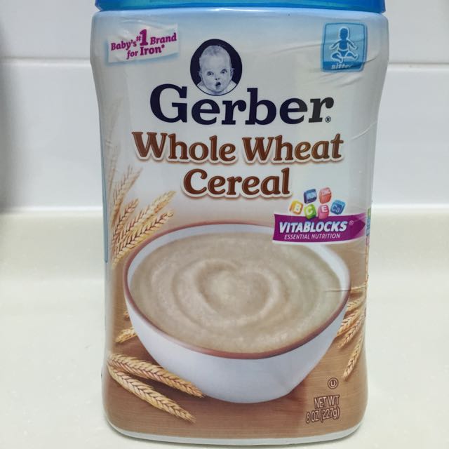 Gerber whole wheat cereal, Babies & Kids, Nursing & Feeding, Weaning