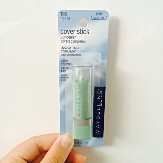 maybelline cover stick green