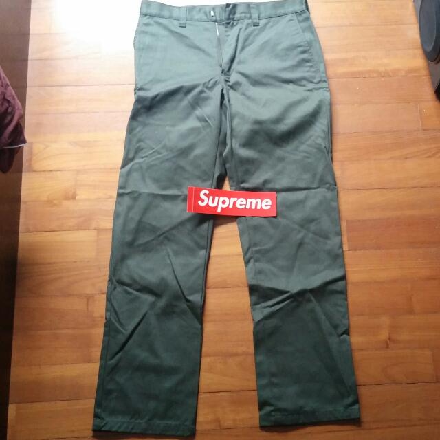 green supreme pants