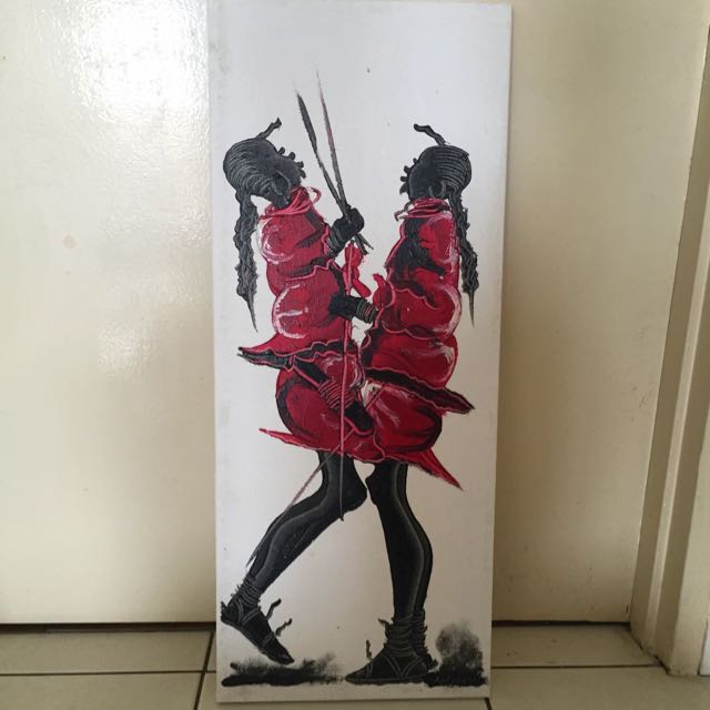 Masai Warriors Dancing Oil Painting Design Craft On Carousell