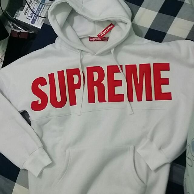 supreme big logo hoodie