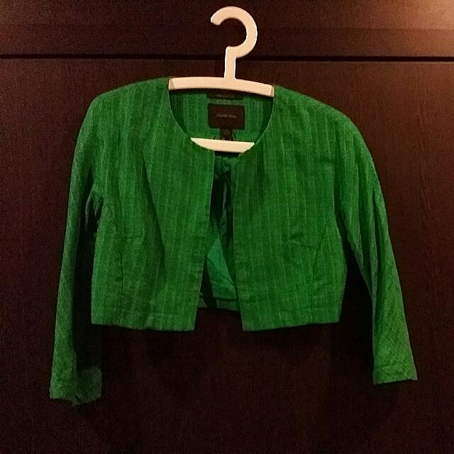 Cropped linen jacket Clearance