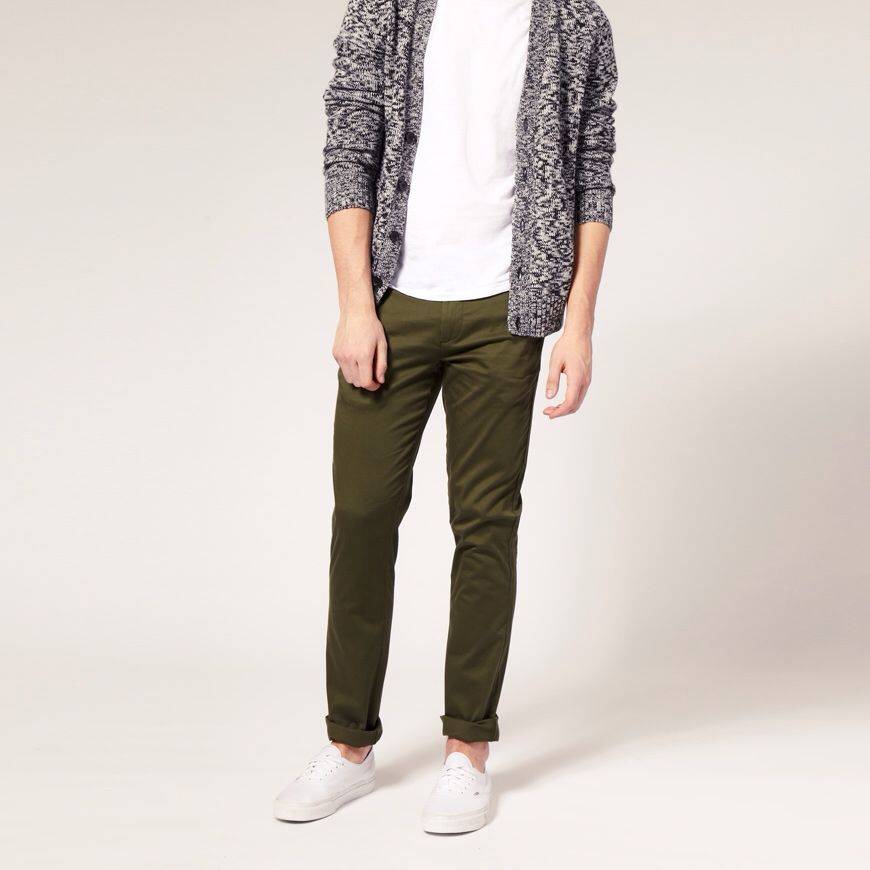 forest green chinos