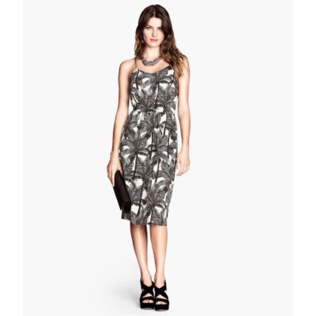h m palm tree embroidered dress GDC Kathua