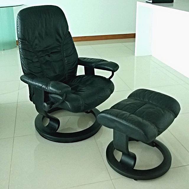 Stressless Sunrise M Set Batick Brown Brown The Bear Knows Singapore