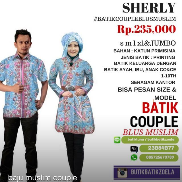 Baju Batik Couple Modern On Carousell