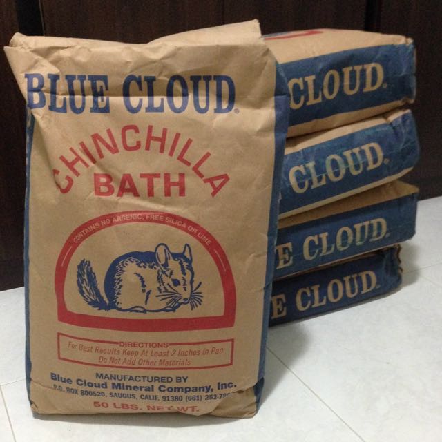 Blue Cloud Chinchilla Dust Pet Supplies Homes Other Pet Accessories On Carousell