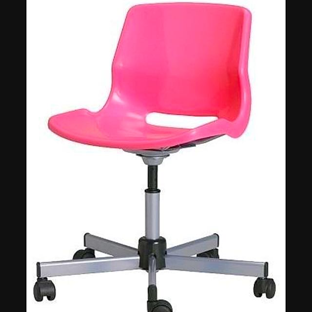 IKEA HOT PINK ROLLER CHAIR Babies Kids Baby Nursery Kids Furniture Kids Tables Chairs on Carousell