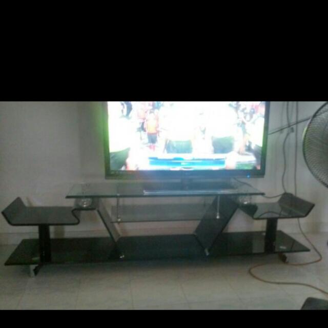 Modern Glass Tv Console With Crystall Diamond Design Able To Nego Notethat Item Is Very Heavy Furniture On Carousell Browse tv display cabinets now! carousell