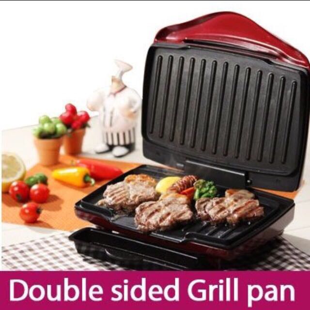 Electric grill top pans