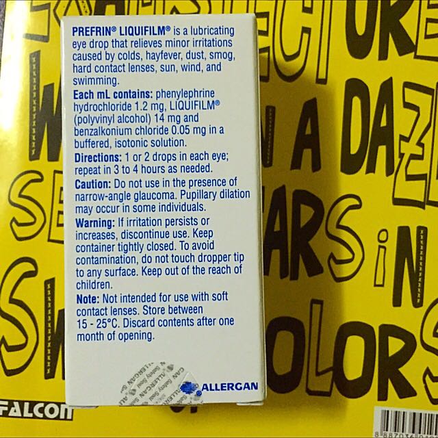 (In Stock) Prefrin Liquifilm Eye Drops, Everything Else on Carousell