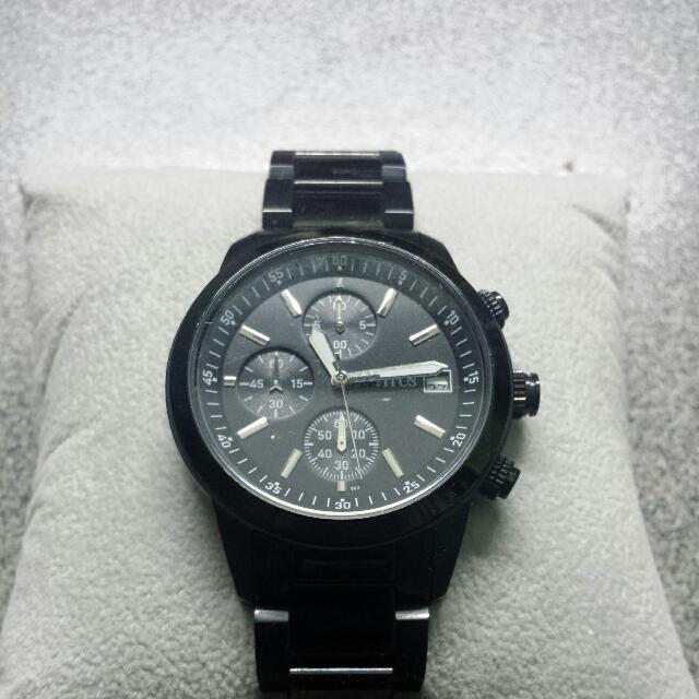 Titus Black Metal Chain Watch