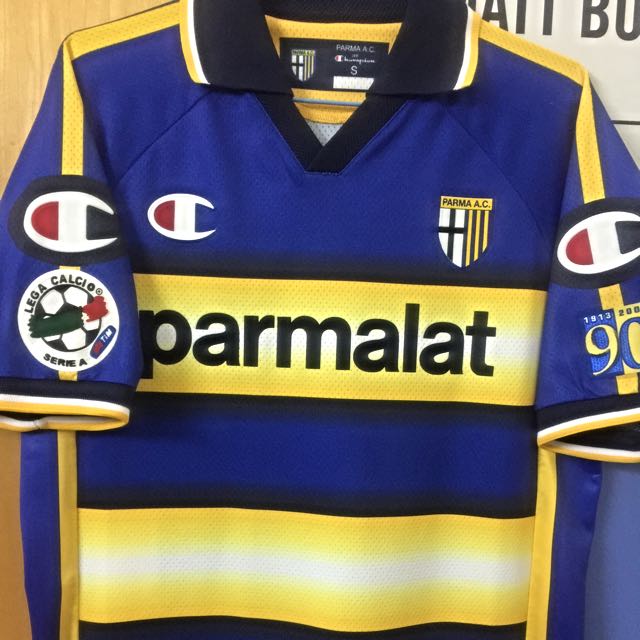 Authentic Official Champions Parma FC 2003/04 Home Serie A Jersey ...