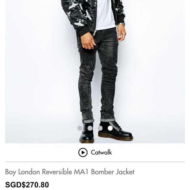 Boy London Reversible MA1 Bomber Jacket Luxury on Carousell