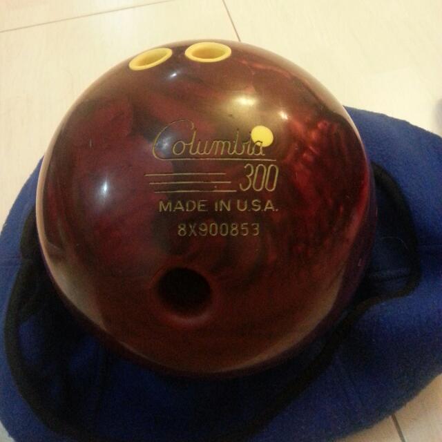 columbia yellow dot bowling ball