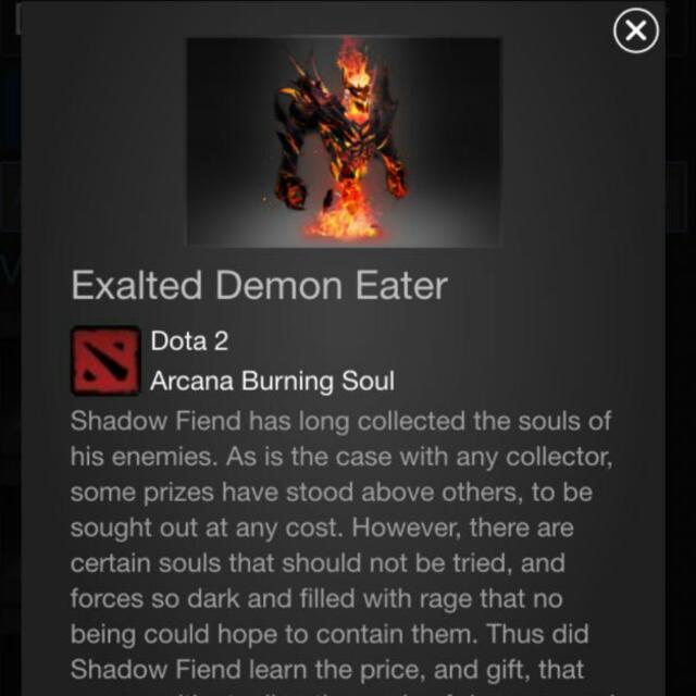 Exalted Demon Eater Sf Arcana Men S Fashion On Carousell