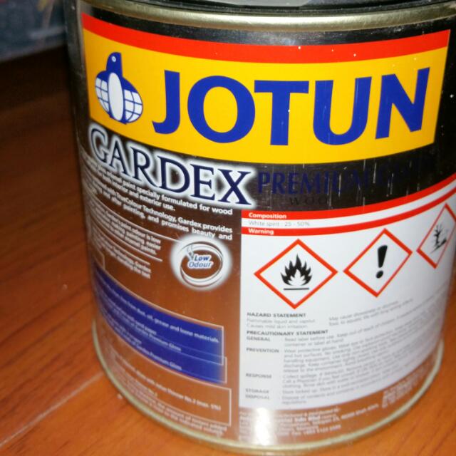 Jotun Gardex Premium Gloss Black, Furniture & Home Living, Furniture ...