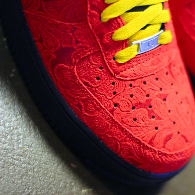 Red bandana discount air force 1s