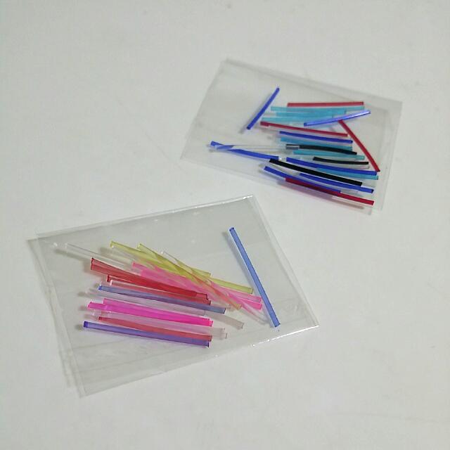Plastic Ear Sticks In Black/Transparent/Colourful , Women's Fashion