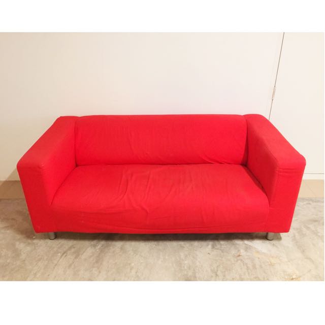 [Pending] IKEA Klippan Fabric 2seater Sofa With Additional Couch Cover