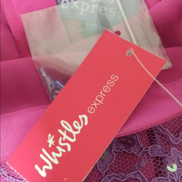Express pink outlet sequin dress