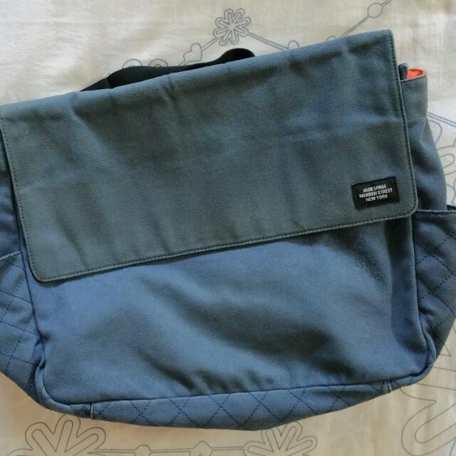 Jack Spade Warren Street Canvas Messenger, Men's Fashion, Bags, Sling