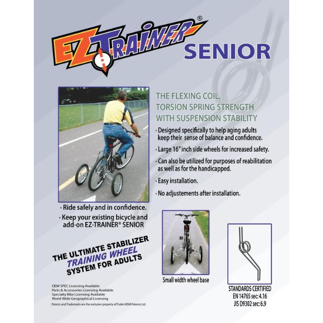 ez trainer adult training wheels