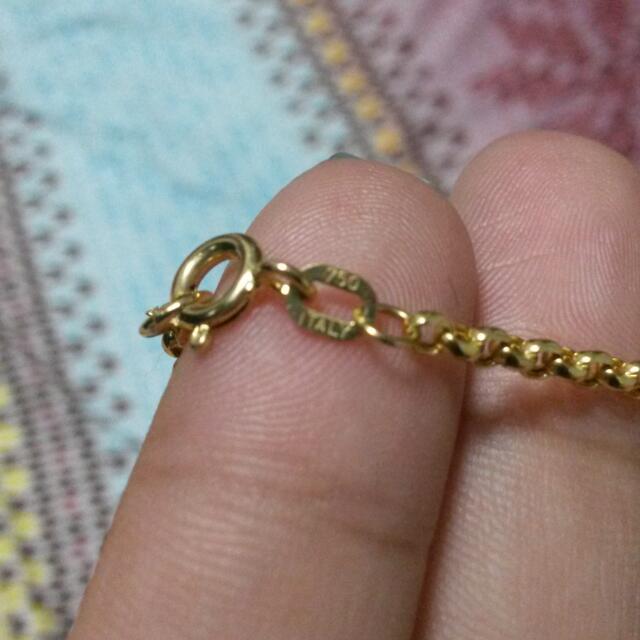 reserve 18k 750 stamp italy gold bought at 320 in far east plaza