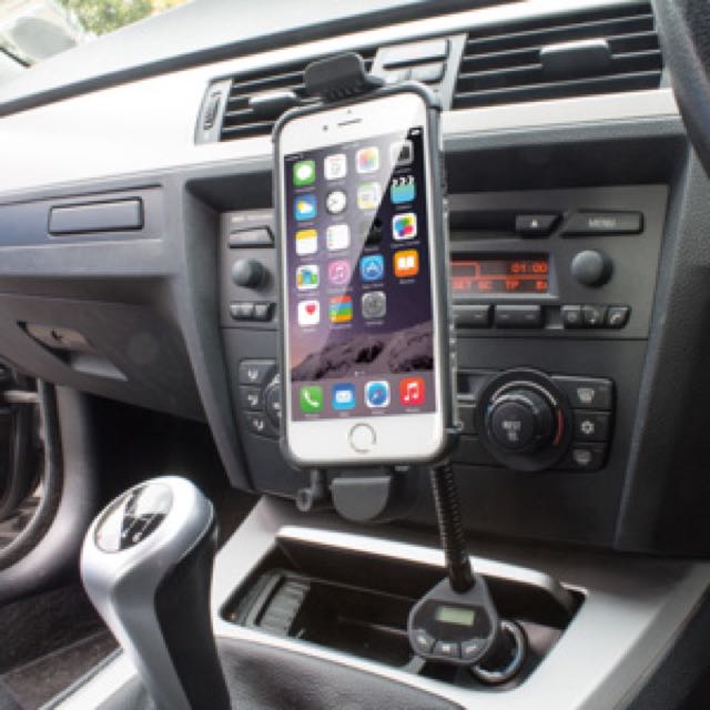 Roadwarrior Iphone 6 6 Plus Car Holder Charger Fm Transmitter