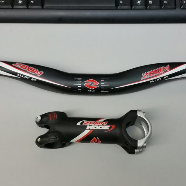 Zoom Handle Bar ALLOY BT & STEM, Sports Equipment, Bicycles & Parts ...