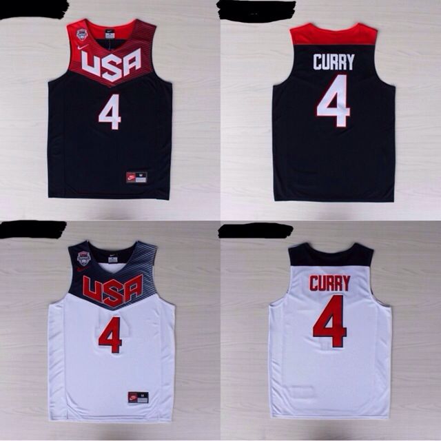 PO] Stephen Curry Team USA Jersey 