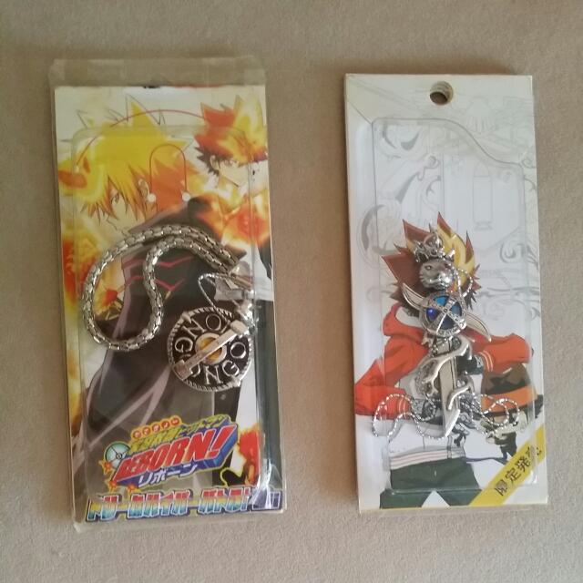 Katekyo Hitman Reborn Keychain Necklace Hobbies Toys