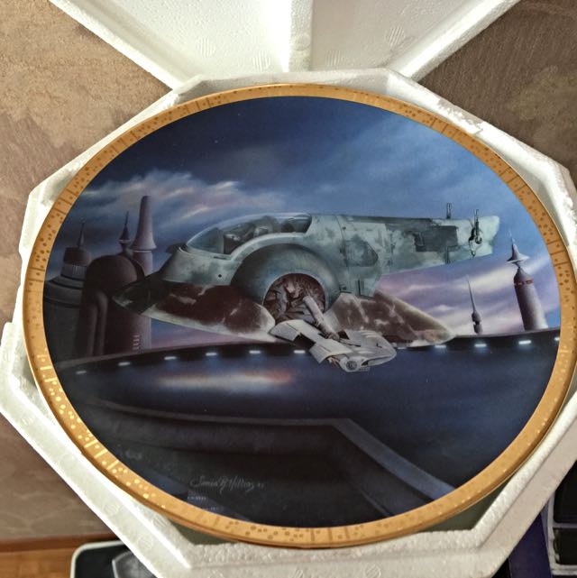 Star Wars Hamilton Collection Plate Slave 1 Toys Games On Carousell They were some of the earliest star trek plates made by ernst for hamilton collection plates. carousell
