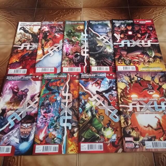 Marvel Comics AXIS Avengers X-Men Issue 1 To 9 Red Skull Magneto ...