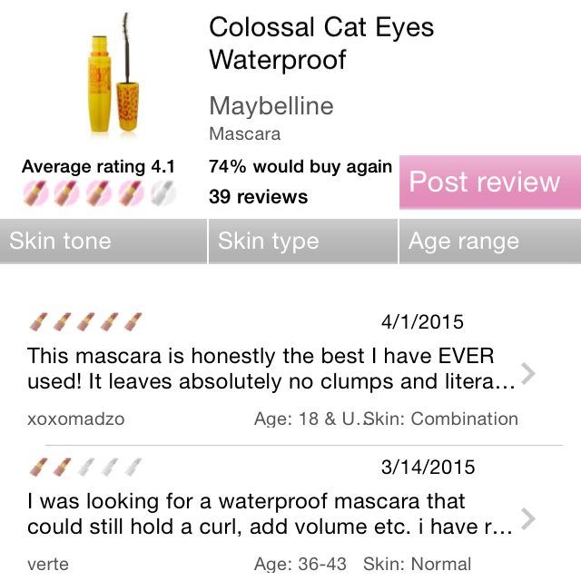 Maybelline Volume Express The Colossal Cat Eyes Waterproof Mascara