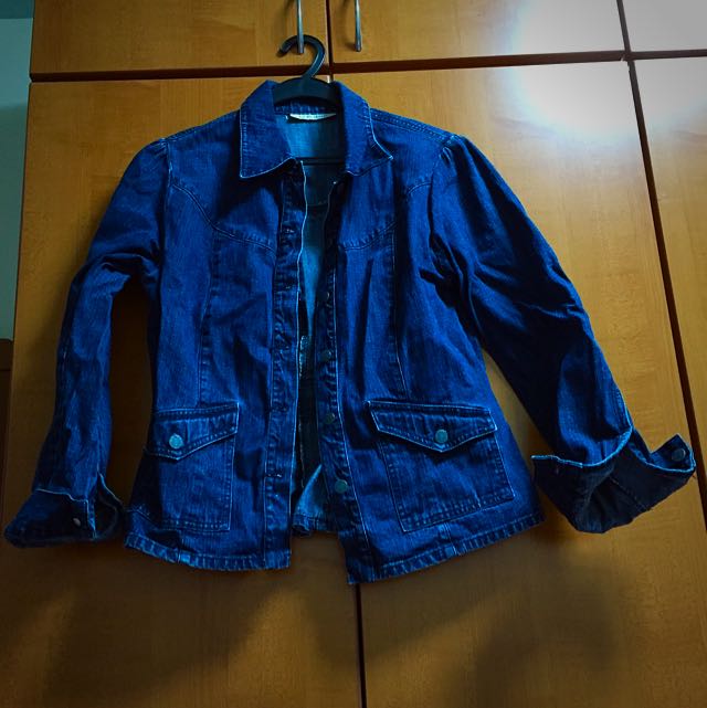 Laura ashley denim jacket top