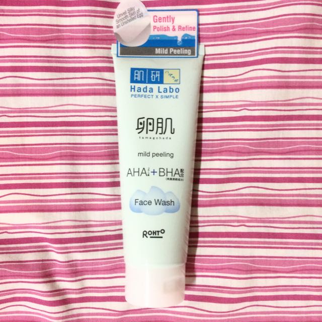hada labo mild peeling face wash