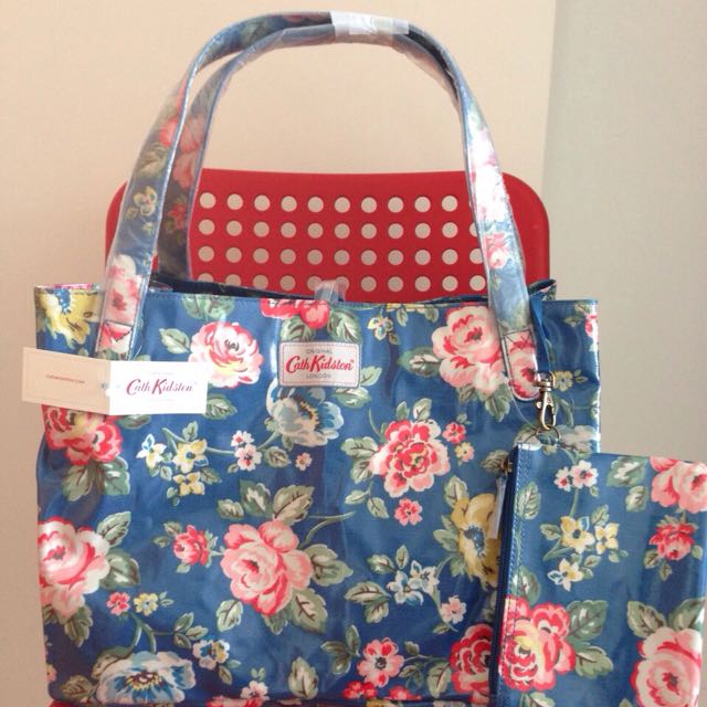 BN Authentic Cath Kidston Rainbow Rose Medium Grab Handle Tote Luxury on Carousell
