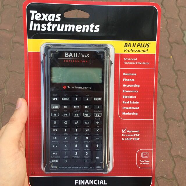 Texas Instruments Cfa NEW TI BAII PLUS PRO: Texas Instruments Business Analyst II ...