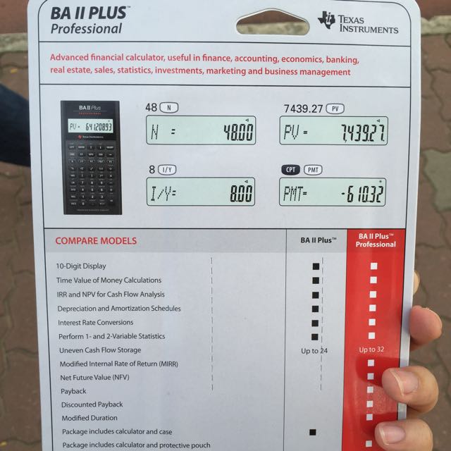 Texas Instruments Cfa NEW TI BAII PLUS PRO: Texas Instruments Business Analyst II ...