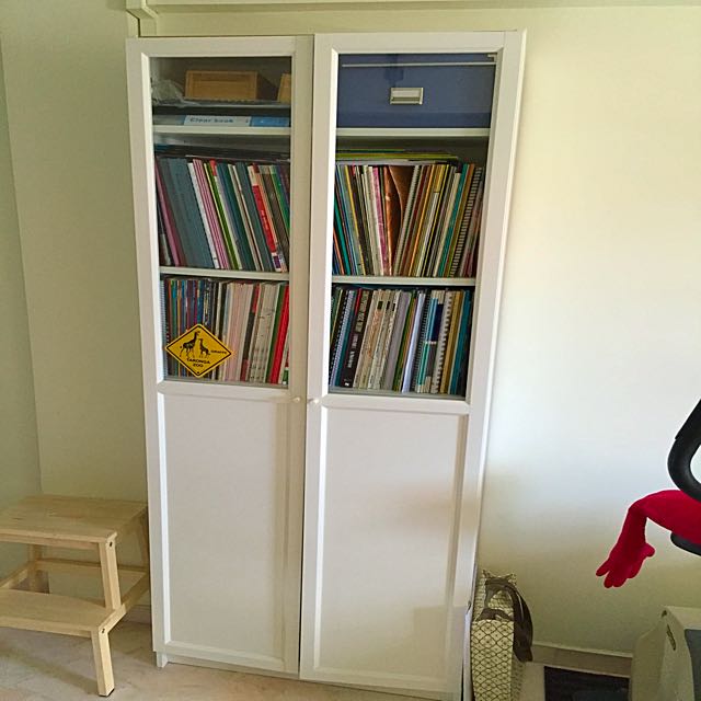 For Sale Ikea Billy Oxberg Bookcase White 1 Yr Old Perfect Condition Selling Because No Space In New House Self Collection Furniture On Carousell