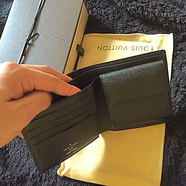 Genuine Louis Vuitton Men's Wallet With Card Holder And Coin Pouch