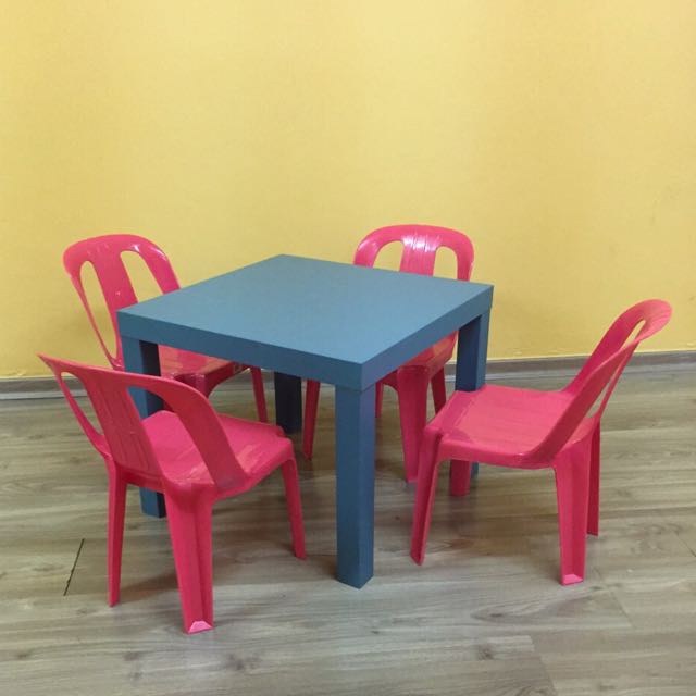 Brand New Table And 4 Kids Chairs Furniture On Carousell
