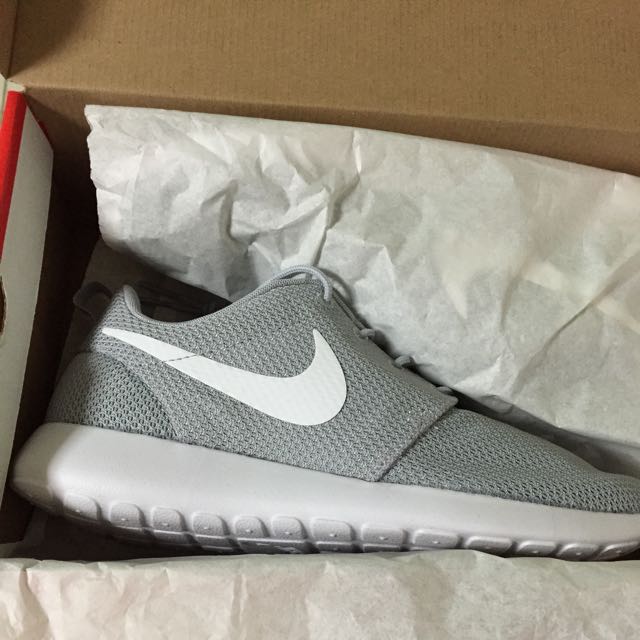 light grey roshe runs