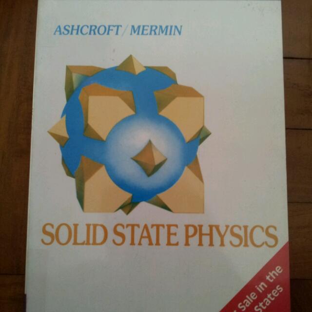 Solid State Physics By Ashcroft/Mermin, Hobbies & Toys, Books